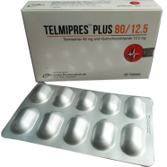 Telmipres Plus 80 mg, 25 mg Tablet 10's Strip image