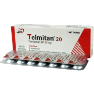 Telmitan 20 mg Tablet 14's Strip image