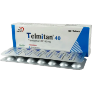 Telmitan 40 mg Tablet 14's Strip image