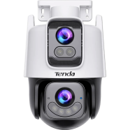 Tenda CH9-WCA (4mm Plus 6mm) (3.0MP Plus 3.0MP) Pan/Tilt Outdoor Full Color Wi-Fi Dome IP Camera image
