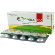 Tenivasc 5 mg, 20 mg Tablet 10's Strip image