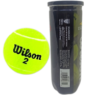 Tennis Wilson 2 Steel And Plastic Box Professional Tennis Ball Jar All Court Sports For Practice 3 Pcs Ball image