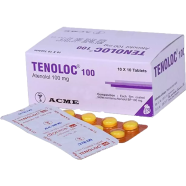 Tenoloc 100 mg Tablet 10's Strip image