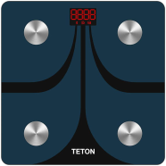 Teton Smart Scale(Bluetooth) for Body Weight, Digital Bathroom Scale BMI Weighing Body Fat Scale, Body Composition Monitor Health Analyzer with Smartphone App