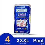 Thai Pant System Baby Diapers XXXL Size (20-30 kg) 4pcs image