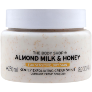The Body Shop Almond Milk And Honey Gently Exfoliating Cream Scrub 250ml image
