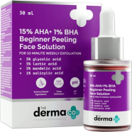 The Derma Co 15 AHA 1 BHA Beginner Face Peeling Solution 30ml image