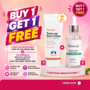 The Dermalix Salicylic Acid 2 Percent Plus Niacinamide 2 Percent Acne Treatment Serum 30ml With Christian Dean Secret Tone Up Sun Cream Spf50 Plus Pa Plus Plus Plus 70ml (Buy 1 Get 1 FREE) image