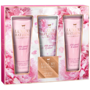 The Luxury Bathing Company Pink Peony and Vetiver Gift Set – 3pcs image