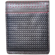 The Men's Code Chocolate Color Pati Design Short Leather Wallet For Men - MWD001 image