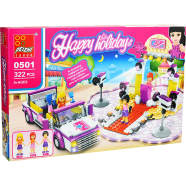 The Peizhi Puzzle building blocks Building kit, 322 parts Happy Holiday - Discotheque with a car -283234079 - 0501