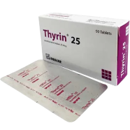 Thyrin 25 mcg Tablet 15's Strip image