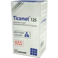 Ticamet 25 Mcg, 125 Mcg Inhaler 120 Metered Doses image