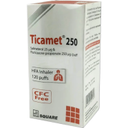 Ticamet 25 Mcg , 250 Mcg Refill 120'S Refill Pack image