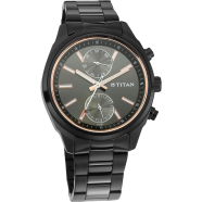 Titan Anthracite Dial Stainless Steel Strap Watch - 1733NM01 image