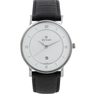 Titan Classique White Dial Analog Watch for Men - 9162SL04 image