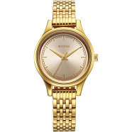 Titan Karishma Quartz Analog Beige Dial Golden Stainless Steel Strap Watch For Women - 2679YM02 image