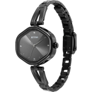 Titan Ladies Karishma Black Dial Metal Strap Watch - 2680NM01 image