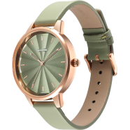 Titan Neo Green Dial Leather Strap Watch for Women - 2648WL06 image
