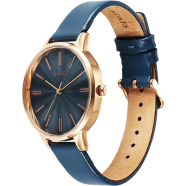 Titan Neo Quartz Analog Blue Dial Leather Strap Watch For Women - 2648WL08 image