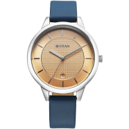 Titan Neo Workwear Quartz Analog Peach Dial Leather Strap Watch For Women - 2617SL08 image