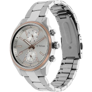 Titan On Trend Silver Dial Multifunction Watch for Men - 1733KL02 image