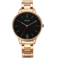 Titan Quartz Analog Black Dial Watch for Women - 2648WM05 image