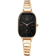 Titan Raga Chic Quartz Analog Black Dial Rose Gold Metal Strap Watch for Women - 2687WM01 image