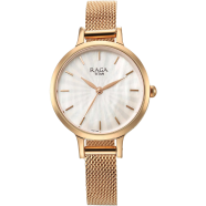 Titan Raga Power Pearls Quartz Analog Mother Of Pearl Dial Metal Strap Watch for Women - 2666WM01 image