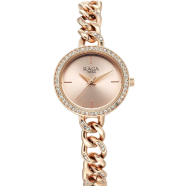 Titan Raga Showstopper Quartz Analog Rose Gold Round Dial Rose Gold Metal Strap Watch For Women - 95288WM01 image