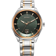 Titan Regalia Opulent Quartz Analog with Day and Date Black Dial Two Toned Stainless Steel Strap Watch for Men - 1805KM10 image