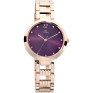 Titan Sparkle Purple Dial Analog Watch for Women - 2480WM02 image