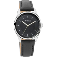 Titan Urban Anthracite Dial Leather Strap Watch - 2639SL13 image