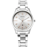 Titan Urban Silver White DialMetal Strap Watch - 2639SM09 image