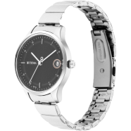 Titan Workwear Black Dial Silver Stainless Steel Strap Watch - 2649SM01 image