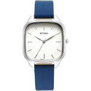 Titan Workwear Quartz Analog Beige Dial Green Leather Strap Watch for Women - 2733SL02 image