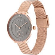 Titan Workwear Watch with Black Dial and Stainless Steel Strap - 2651WM01 image