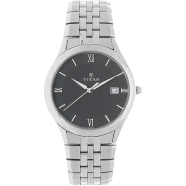 Titan Workwear Watch with Black Dial and Brass Strap - 2648SM03 image