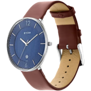 Titan Workwear Watch with Blue Dial and Leather Strap - 1849SL03 image