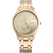 Titan Yin and Yang Light Champange Dial Analog Stainless steel Strap Watch for Men - 1825WM02 image