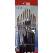 Titi Artist Round Color Brush (1-12) 12Pcs