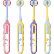 Toddler Toothbrush for Boys and Girls – Comfortable Grip and Full Coverage Brush image