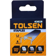 Tolsen 1000 pcs Staples Wire Refill 1.2x08 mm for Wood Plywood chipboard image