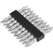 Tolsen 10 Pcs Double End Screwdriver Bits Set Industrial Quality with Magnet image