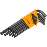 Tolsen 13 Pcs Ball Point Long Arm Allen Hex Key Set Inches Black Finish image