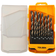 Tolsen 19Pcs Black And Gold HSS Twist Drill Bits Set image