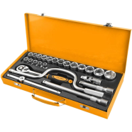 Tolsen 24 Pcs 1/2 inch Socket Set with Steel Case image