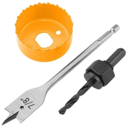 Tolsen 3Pcs Door Lock Knob Installation Hole Saw Set image