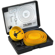 Tolsen 8 Pcs Hole Saw Set 64-127mm Wood Plastic Boring Drill Circle Cutter image