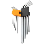 Tolsen 9 Pcs Extra-Long Arm Hex Key Set Allen Wrench image